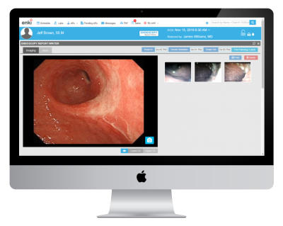 screenshot of enki EHR